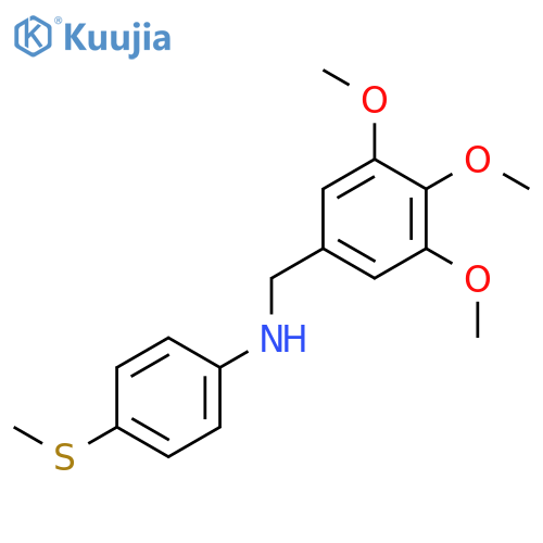 Benzenemethanamine,3,4,5-trimethoxy-N-[4-(methylthio)phenyl]- structure