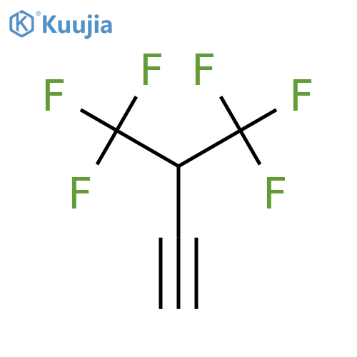 4,4,4-trifluoro-3-(trifluoromethyl)but-1-yne structure