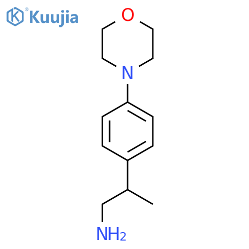 2-4-(morpholin-4-yl)phenylpropan-1-amine structure