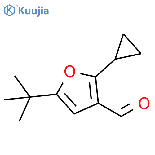 3-Furancarboxaldehyde, 2-cyclopropyl-5-(1,1-dimethylethyl)- structure