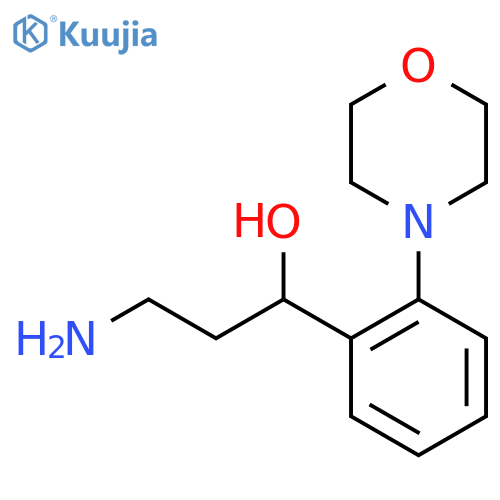 3-amino-1-2-(morpholin-4-yl)phenylpropan-1-ol structure