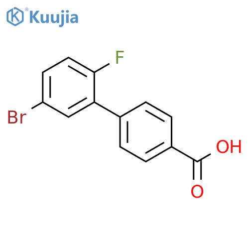4-(5-bromo-2-fluorophenyl)benzoic acid structure