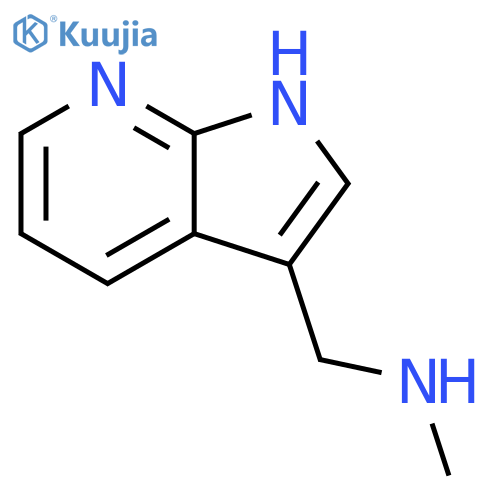 methyl({1H-pyrrolo2,3-bpyridin-3-yl}methyl)amine structure