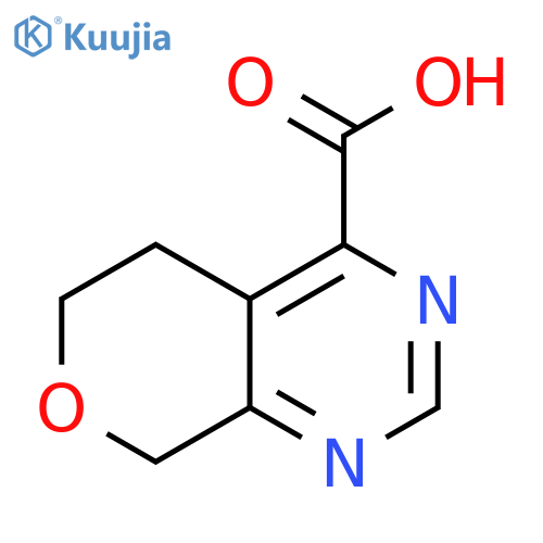 5H,6H,8H-pyrano[3,4-d]pyrimidine-4-carboxylic acid structure