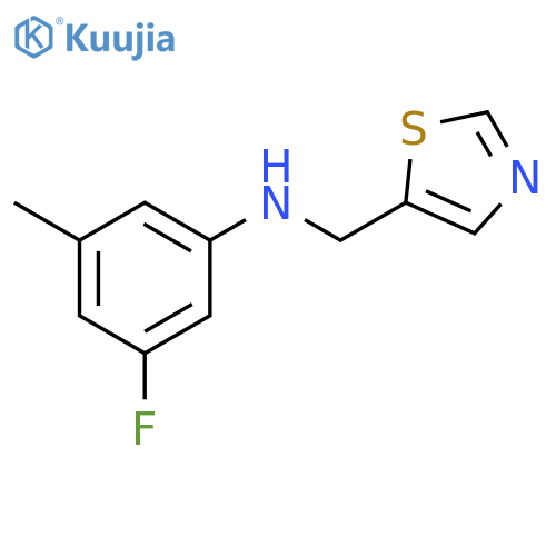 3-fluoro-5-methyl-N-(1,3-thiazol-5-yl)methylaniline structure