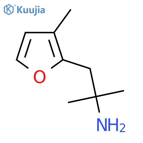 2-methyl-1-(3-methylfuran-2-yl)propan-2-amine structure