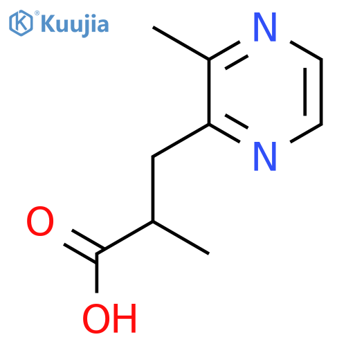 2-methyl-3-(3-methylpyrazin-2-yl)propanoic acid structure