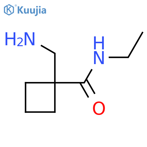 1-(aminomethyl)-N-ethylcyclobutane-1-carboxamide structure