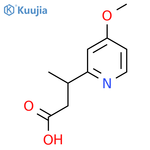 3-(4-methoxypyridin-2-yl)butanoic acid structure