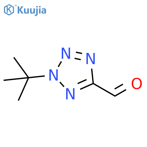 2-tert-butyl-2H-1,2,3,4-tetrazole-5-carbaldehyde structure