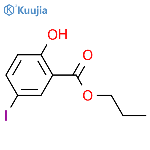 Propyl 2-hydroxy-5-iodobenzoate structure