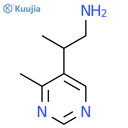2-(4-methylpyrimidin-5-yl)propan-1-amine structure
