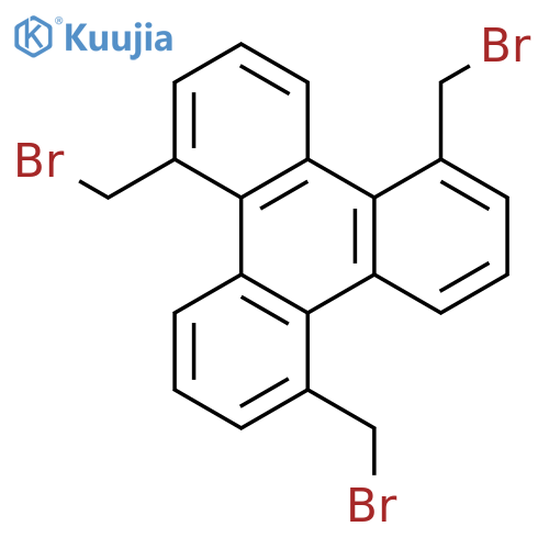 Triphenylene, 1,5,9-tris(bromomethyl)- structure