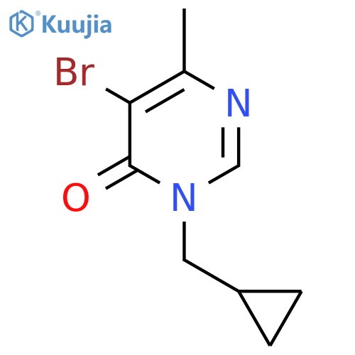 5-Bromo-3-(cyclopropylmethyl)-6-methyl-3,4-dihydropyrimidin-4-one structure