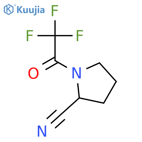 2-Pyrrolidinecarbonitrile,1-(trifluoroacetyl)-, (S)- (9CI) structure