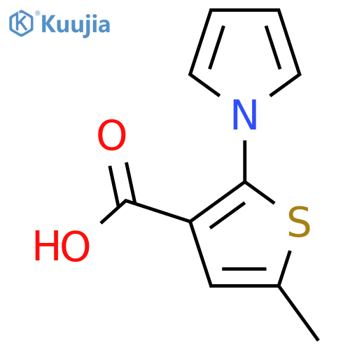 5-Methyl-2-(1H-pyrrol-1-yl)thiophene-3-carboxylic acid structure