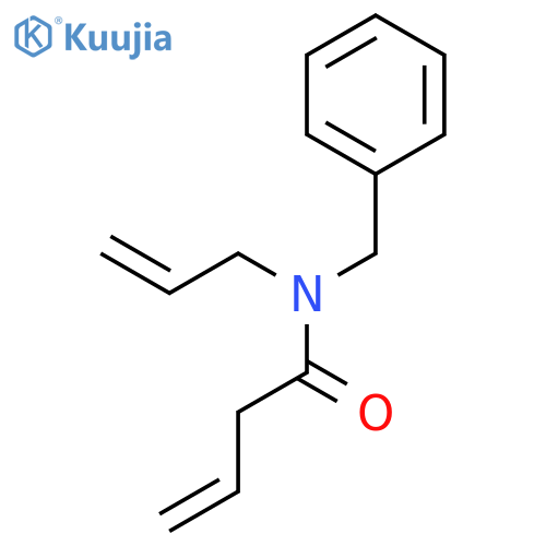 3-Butenamide, N-(phenylmethyl)-N-2-propenyl- structure