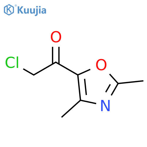 2-chloro-1-(dimethyl-1,3-oxazol-5-yl)ethan-1-one structure