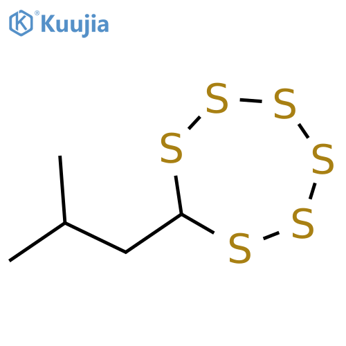 (2-Methylpropyl)hexathiepane structure