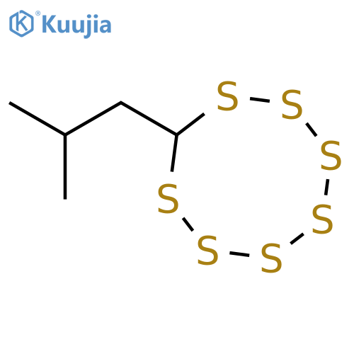 (2-Methylpropyl)heptathiocane structure
