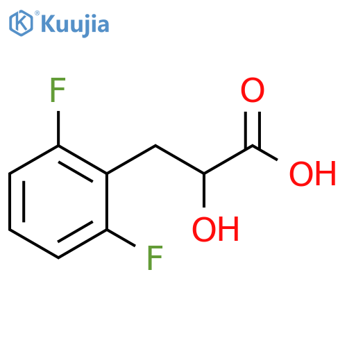 3-(2,6-Difluorophenyl)-2-hydroxypropanoic acid structure