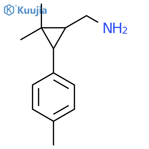 2,2-dimethyl-3-(4-methylphenyl)cyclopropylmethanamine structure