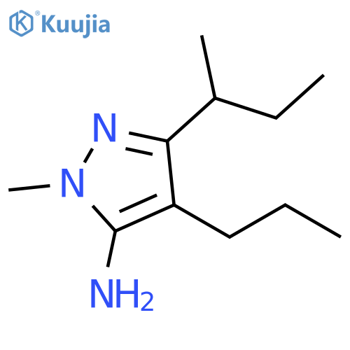 3-(butan-2-yl)-1-methyl-4-propyl-1H-pyrazol-5-amine structure