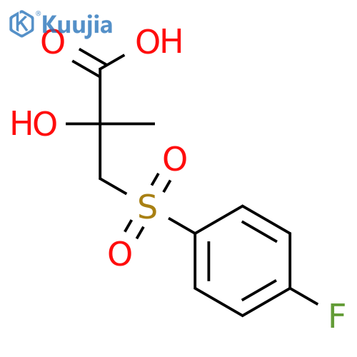 3-(4-Fluorophenyl)sulfonyl-2-hydroxy-2-methylpropanoic Acid structure
