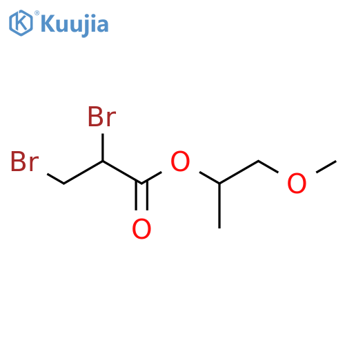 Propanoic acid, 2,3-dibromo-, 2-methoxy-1-methylethyl ester structure