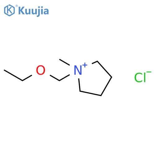 Pyrrolidinium, 1-(ethoxymethyl)-1-methyl-, chloride structure