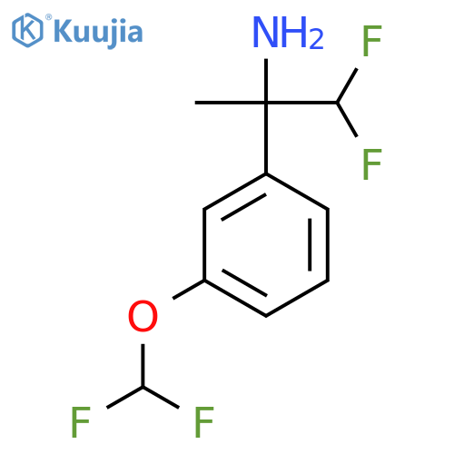 2-3-(difluoromethoxy)phenyl-1,1-difluoropropan-2-amine structure
