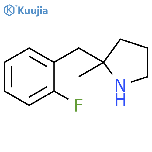 2-(2-fluorophenyl)methyl-2-methylpyrrolidine structure