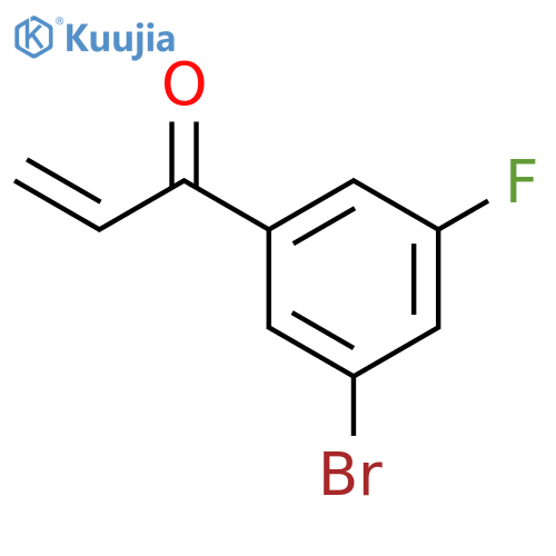 1-(3-bromo-5-fluorophenyl)prop-2-en-1-one structure