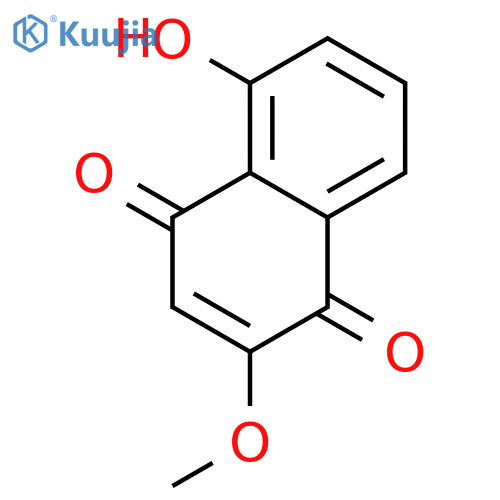 1,4-Naphthalenedione, 5-hydroxy-2-methoxy- structure
