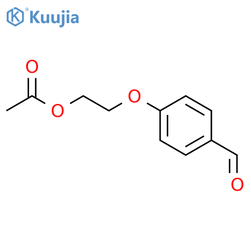 Benzaldehyde, 4-[2-(acetyloxy)ethoxy]- structure