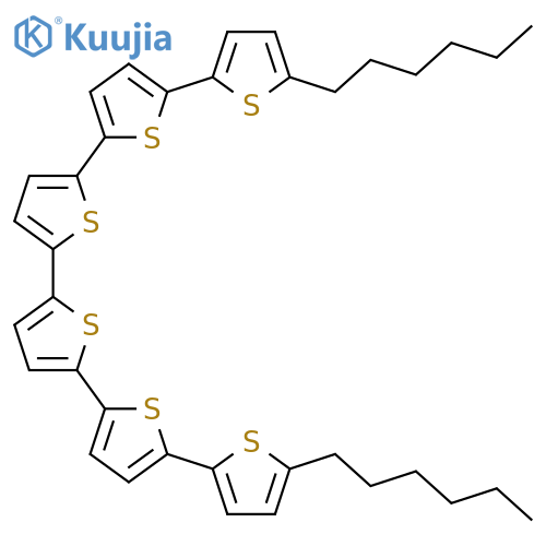 2,2':5',2'':5'',2''':5''',2'''':5'''',2'''''-Sexithiophene,5,5'''''-dihexyl- structure