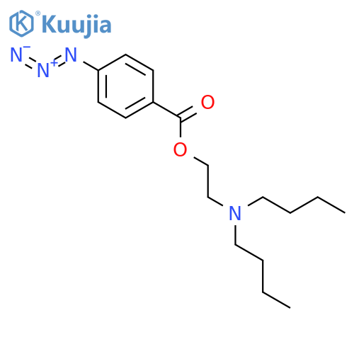Benzoic acid, 4-azido-, 2-(dibutylamino)ethyl ester structure
