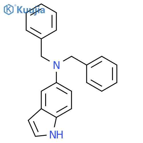 1H-Indol-5-amine,N,N-bis(phenylmethyl)- structure
