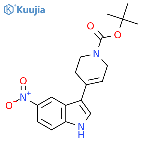 Tert-Butyl 4-(5-nitro-1H-indol-3-yl)-5,6-dihydropyridine-1(2H)-carboxylate structure