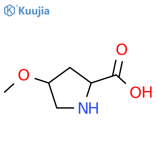 (2R,4R)-4-methoxypyrrolidine-2-carboxylic acid structure