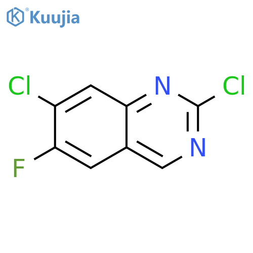 2,7-dichloro-6-fluoroquinazoline structure