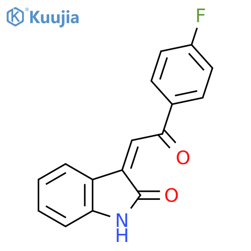 3-(4-Fluorophenacylidene)indoline-2-one structure