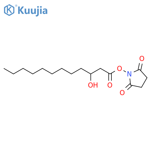 2,5-Pyrrolidinedione, 1-[(3-hydroxy-1-oxododecyl)oxy]- structure