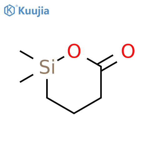 1-Oxa-2-silacyclohexan-6-one,2,2-dimethyl- structure