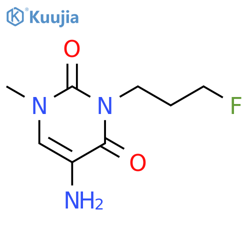 5-amino-3-(3-fluoropropyl)-1-methyl-1,2,3,4-tetrahydropyrimidine-2,4-dione structure