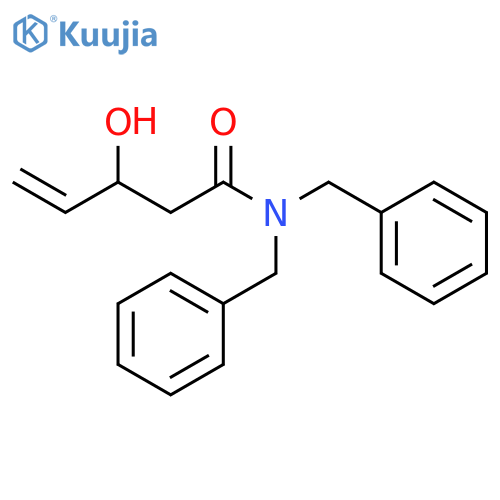 4-Pentenamide, 3-hydroxy-N,N-bis(phenylmethyl)-, (±)- structure