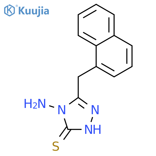 4-Amino-5-(naphthalen-1-ylmethyl)-4H-1,2,4-triazole-3-thiol structure