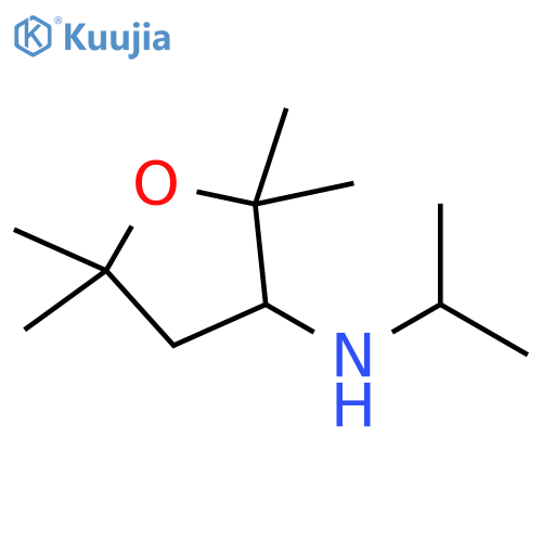 2,2,5,5-tetramethyl-N-(propan-2-yl)oxolan-3-amine structure
