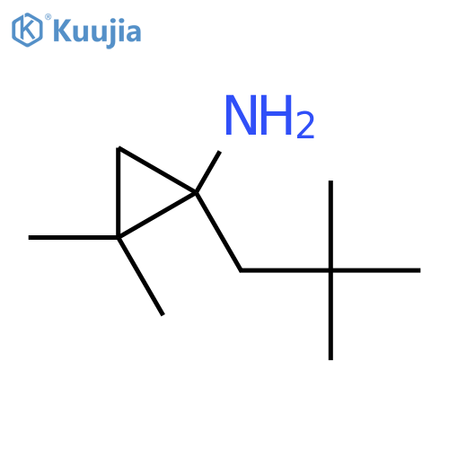 1-(2,2-dimethylpropyl)-2,2-dimethylcyclopropan-1-amine structure
