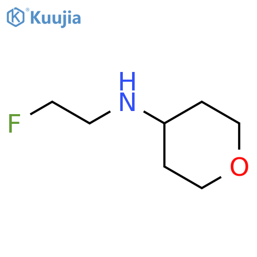 N-(2-fluoroethyl)oxan-4-amine structure